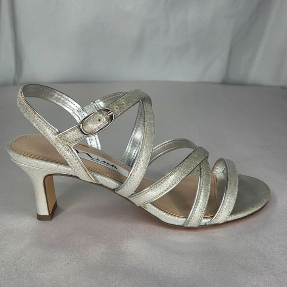NWOT Nina Genaya Womens Strappy Evening Sandals - Picture 3 of 8